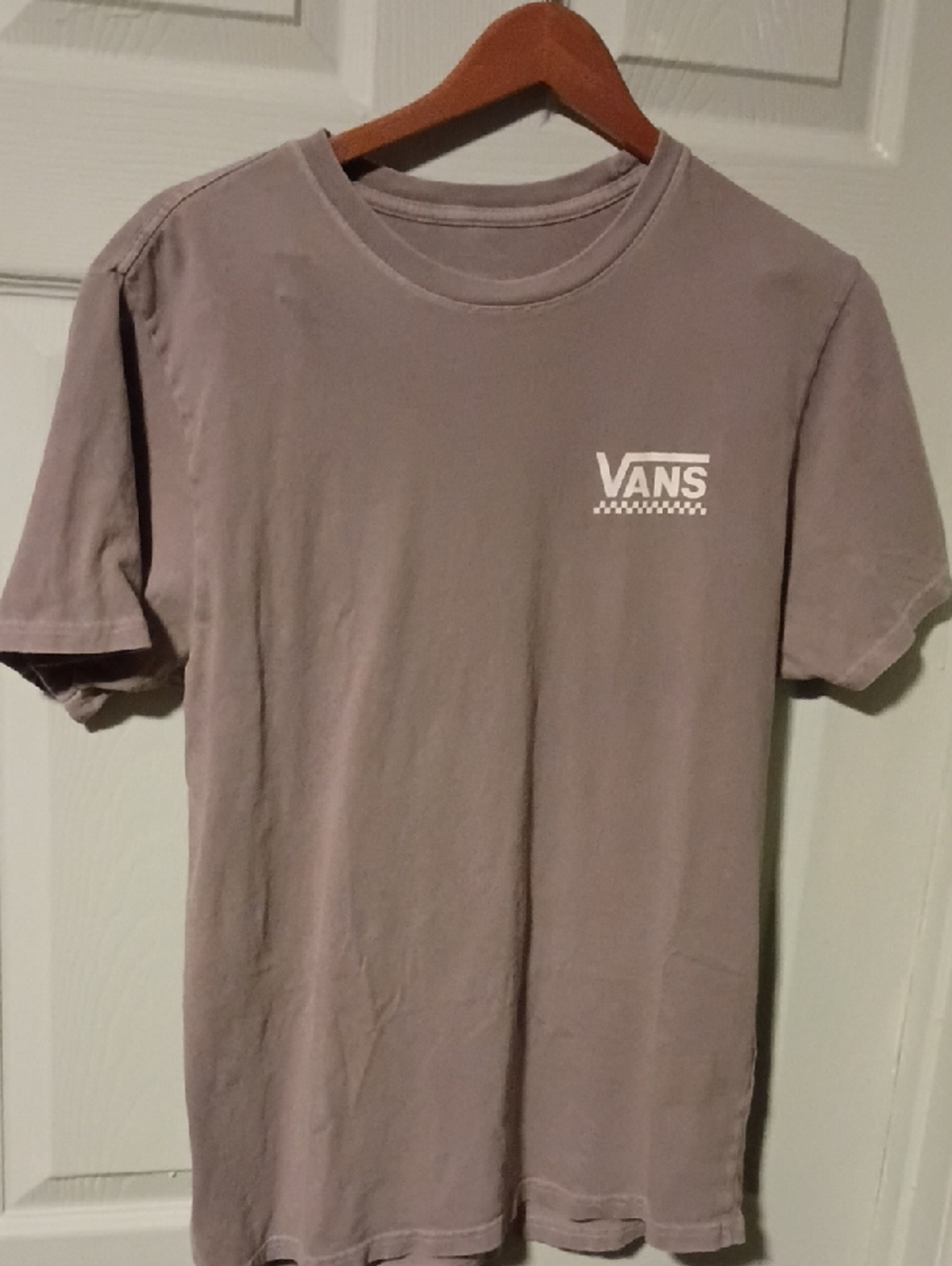Vans Men’s Short Sleeve Tee in Mauve with White Logo